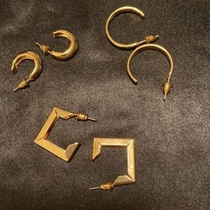 NWOT Three Pairs of Costume Pierced Earrings